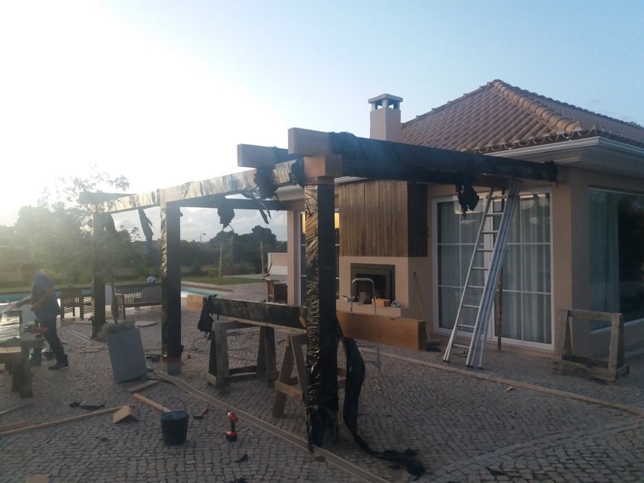 Pérgula em Madeira por medida/Pergola