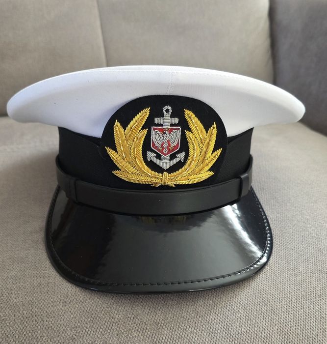 Czapka kapitan marynarka handlowa galowa