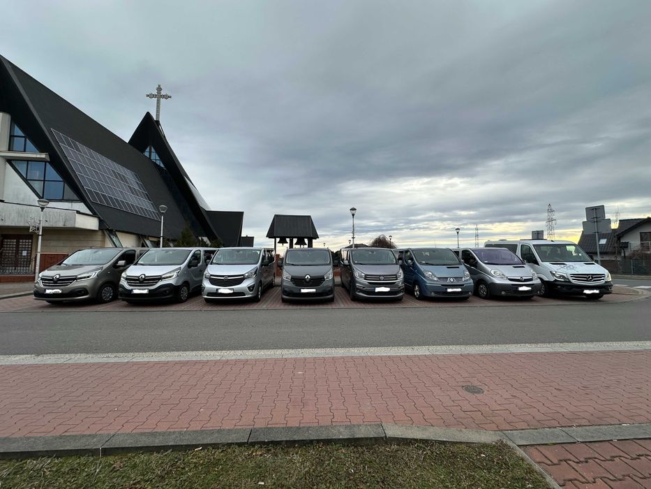 Wynajem Bus 9 osobowy LONG 2 x Klima Wolne terminy 14 samochodów