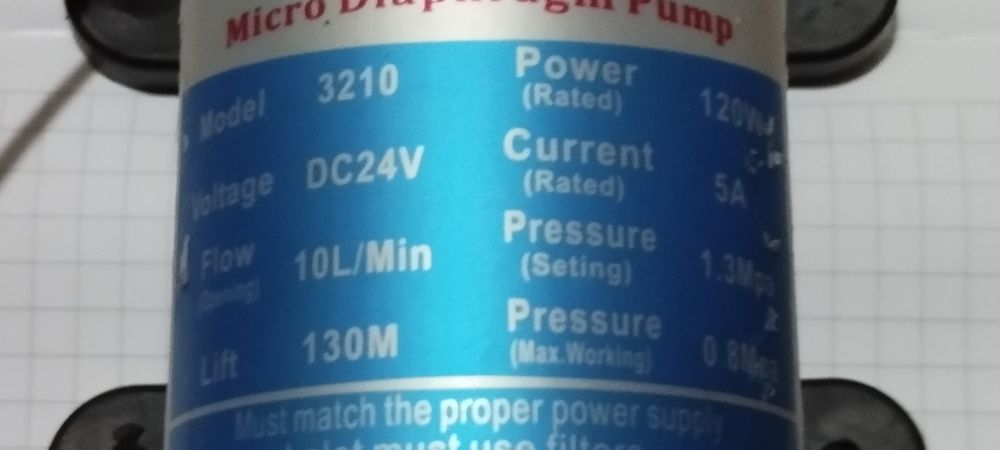 мембранний (мембранный) насос . помпа 24v 120w. Насос для води.Блекаут