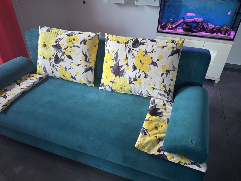 Sofa kanapa rozkladana lóżko welurowa