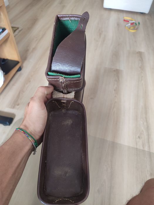 Estojo em pele para espingarda de caça 85x22