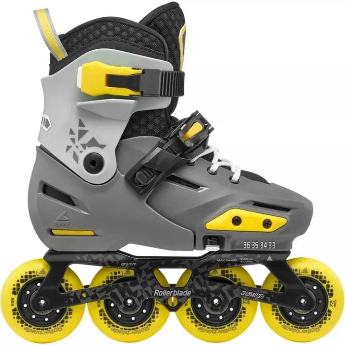 Ролики Rollerblade Apex charcoal-yellow