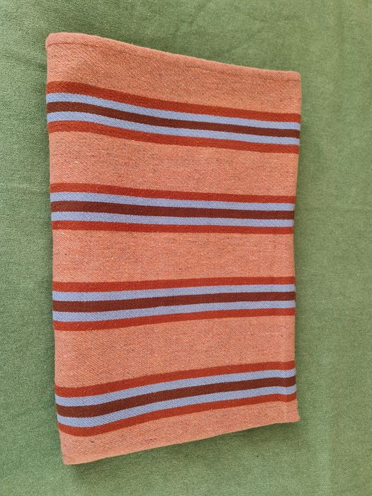 Narzuta ręcznie tkana wełniana kilim Prl