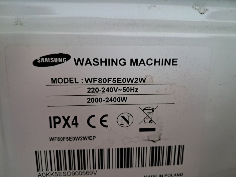 Máquina de lavar roupa Samsung EcoBubble 8kg para reaproveitar