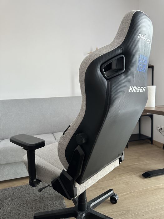Fotel Anda Seat Kaiser 3 XL Gamingowy do 200kg Tkanina Szary