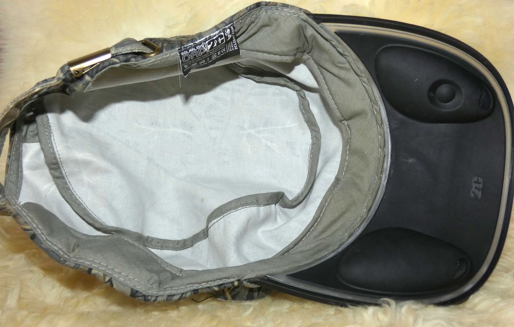 Кепка для рыбалки 2CSolar с солнечной панелью и двумя светодиодами