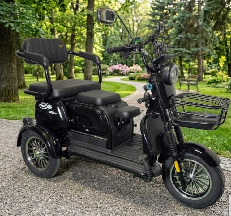 Трехколесный электроскутер Електротрицикл Oscar Bike 1200W 72V 23Ah трицикл