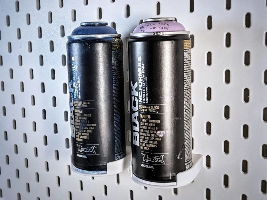 Suporte Latas Spray para Ikea Skadis