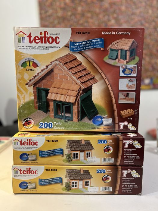 Teifoc - kits de construção com tijolos reais (NOVO)