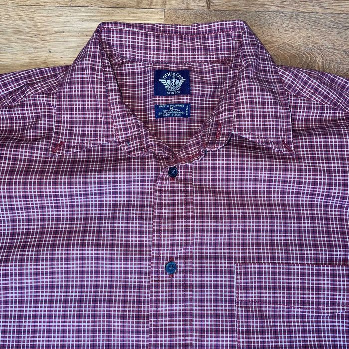 Dockers Męska Modna Koszula Krata Lato Rozm. M