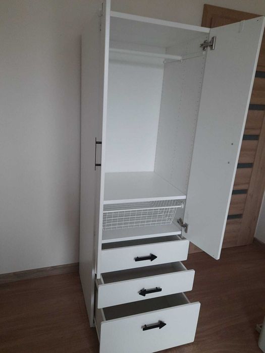 Szafa biała Ikea SMÅSTAD / PLATSA  3 szuflady