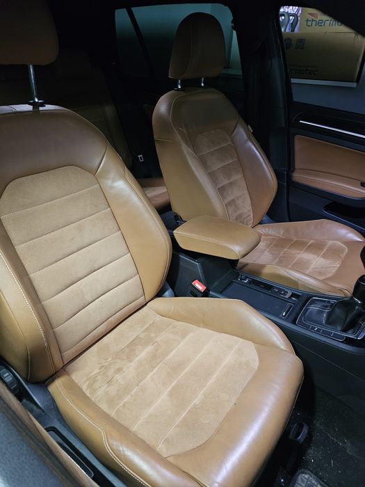 Golf VII | Wnętrze | Brązowa Skóra + Alkantara | Marrakesh Brown