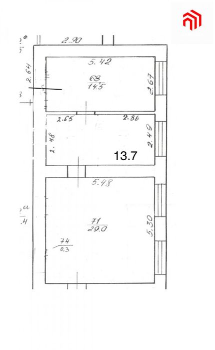 Оренда офісу, 3 кімнати