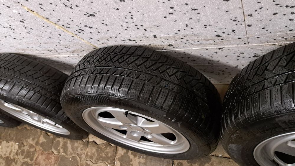 Alufelgi 16 Audi A3 A4 A5 A6 5x112   Opony Zimowe Continental 6,60mm