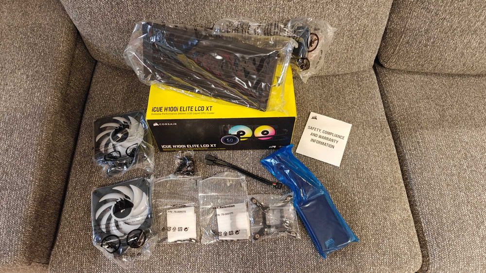 Corsair iCUE H100 Elite LCD XT - chłodzenie wodne nowe nieużywane TOP