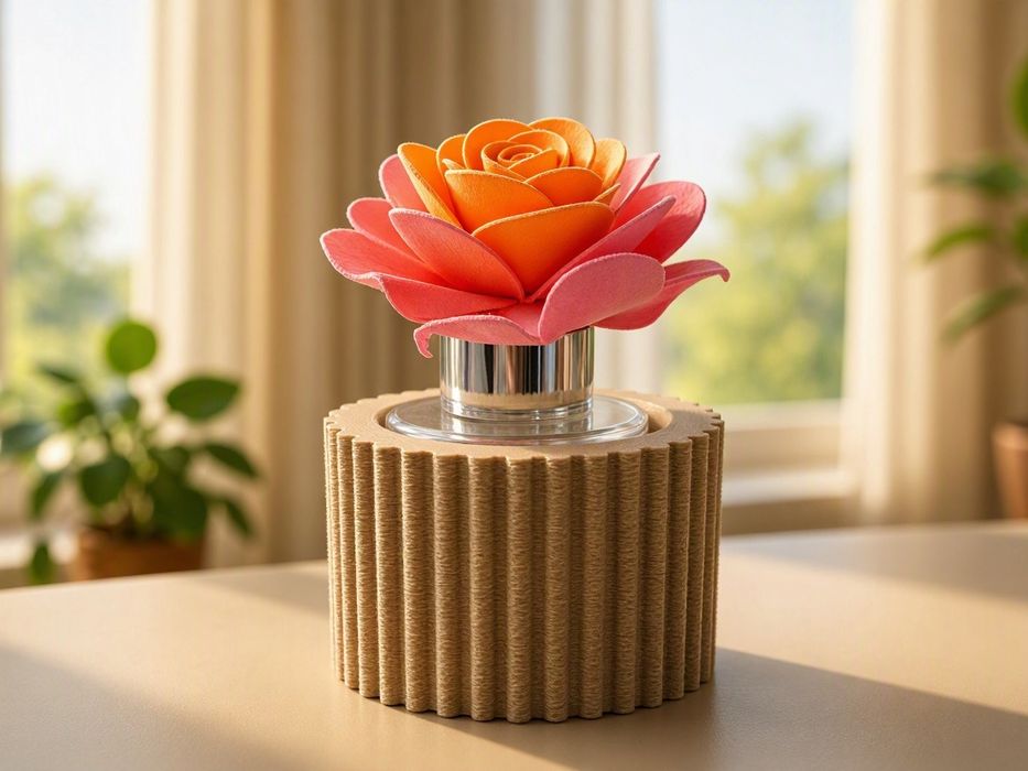 Vaso moderno texturizado para flores