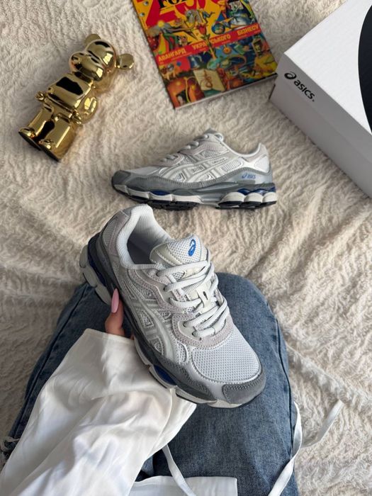 Кросівки Asics Gel-Nyc Gravel Grey•Асікс Гель-Нюк (білі,сірі),asics