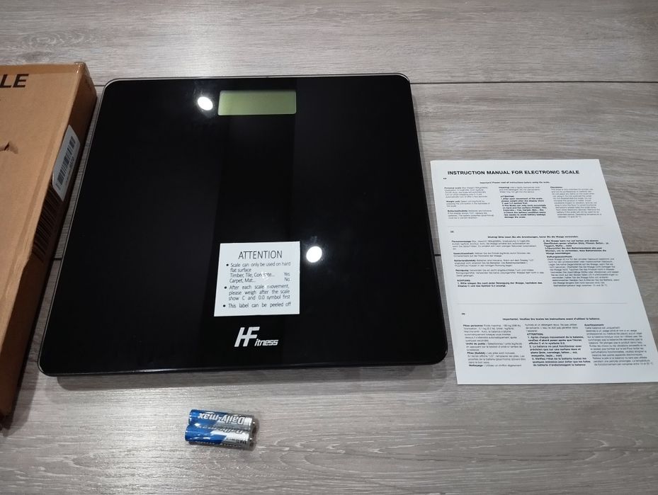 Waga łazienkowa szklana