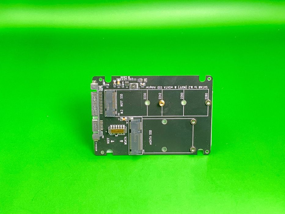 Adapter M.2 NGFF / mSATA na SATA III 2,5" - nowy - Win, Linux, MacOS-X