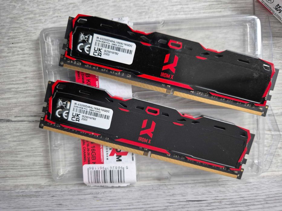 пам'ять DDR4 16GB Kit 2x8GB 3200MHz CL16 Goodram IRDM-X. Trade-in