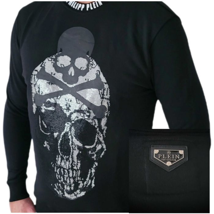 Bluza Philipp Plein logo Skull Wyprzedaż