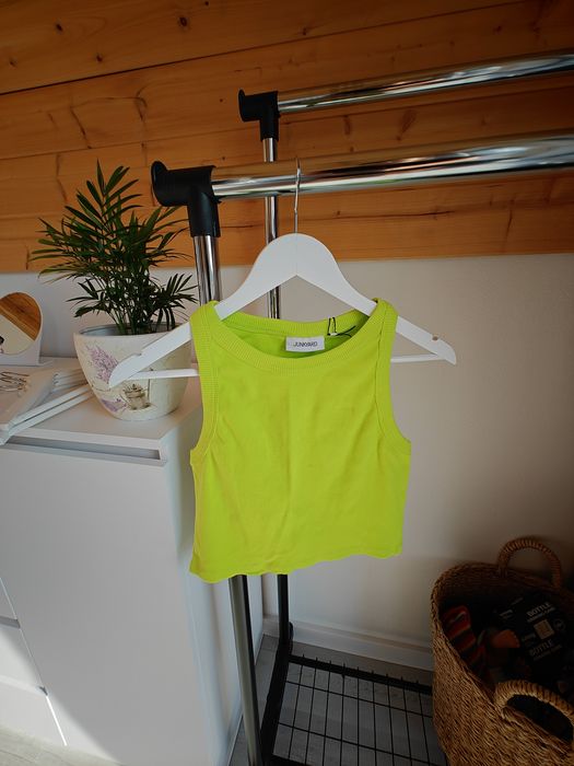 Nowy top junkyart rozmiar S limonka seledynowy neonowy