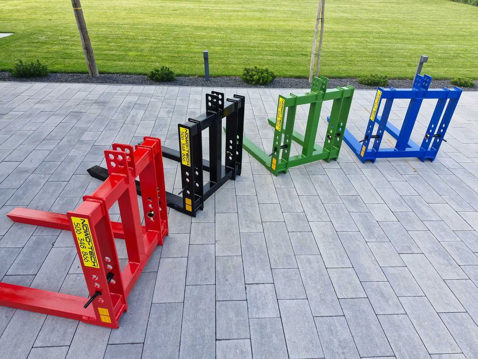 paleciak na tył ciągnika, widły do palet, 4 uchwyty mocujące, nowość