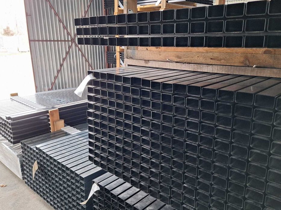 Słupek 100x100x3 2,3mb ocynk RAL 7016 | RAL 9005