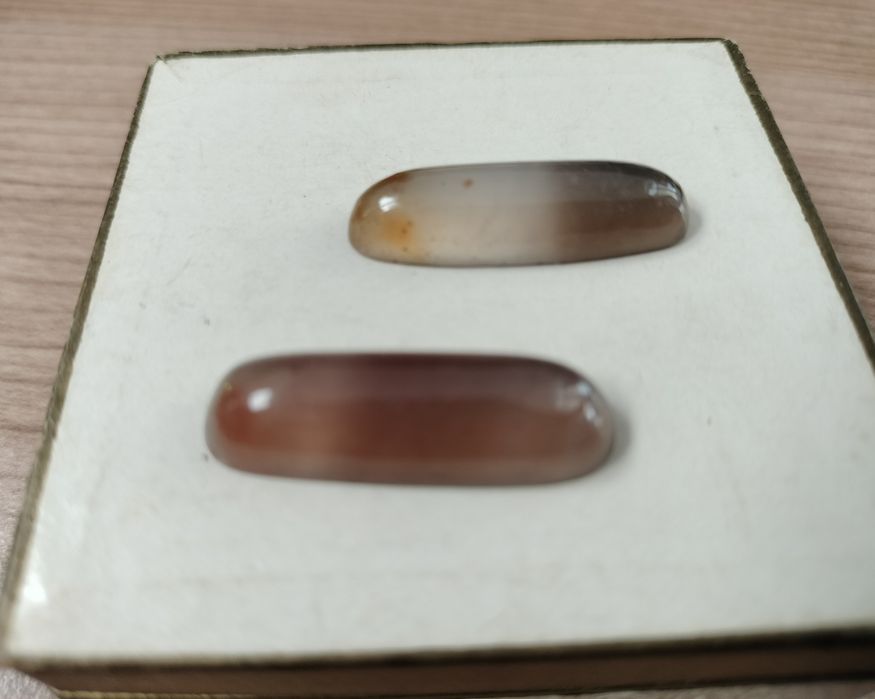 Agat tybetański dwa kamienie