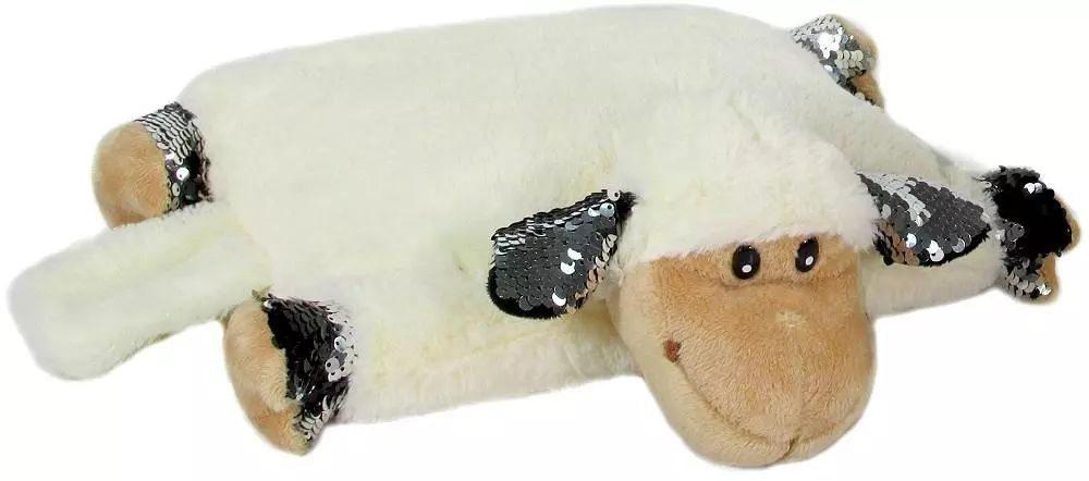 Poduszka Składana Owieczka z cekinami 34cm. Nowy Produkt