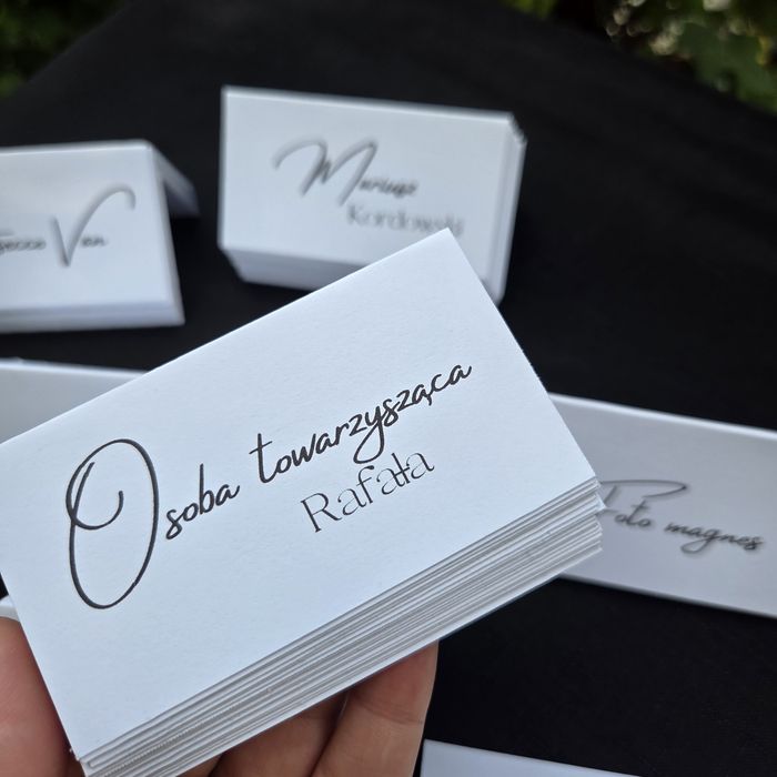 Winietki na wesele personalizowane 50szt
