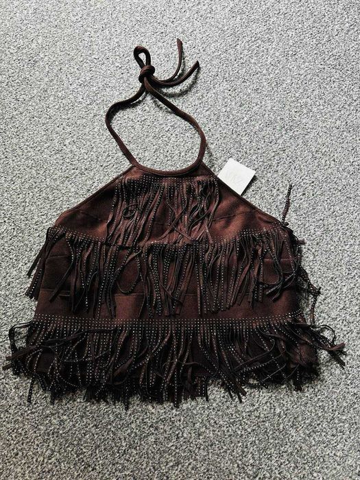 Топ жіночий Zara, замш,  розмір Л