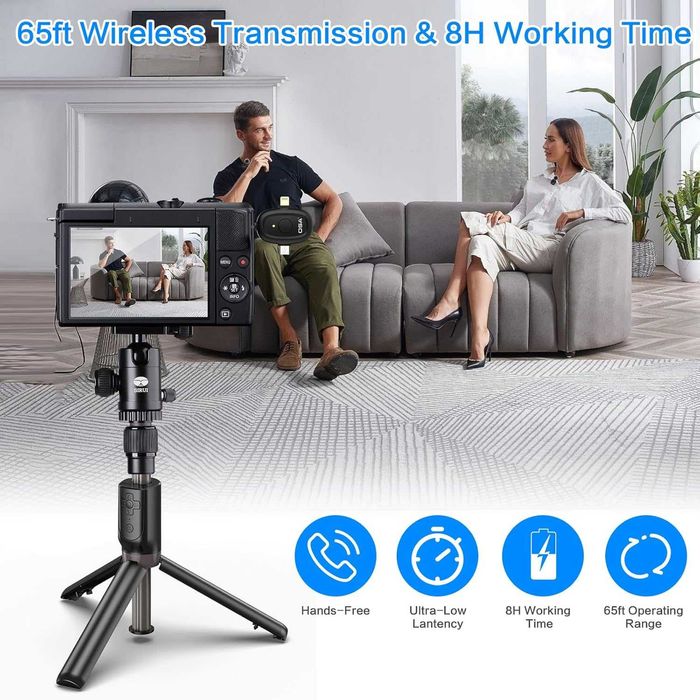 OSA Microfones para 3 Sistemas iPhone - Android - Cameras - Pc