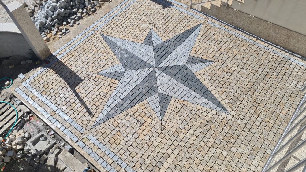 Pavimento em calçada natural