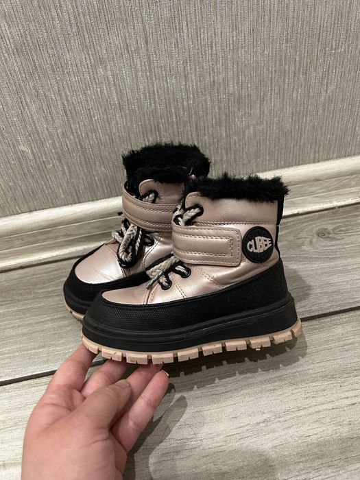 Зимові дутіки теплі 15.8 см Clibee для дівчинки