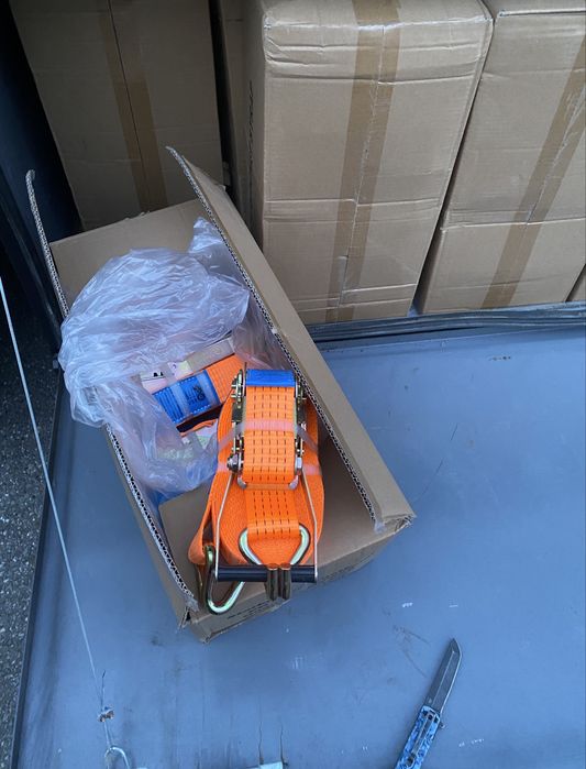 Нові стяжні ремні з трещіткою 9 метрів, Ремни, Ремні кріплення вантажу