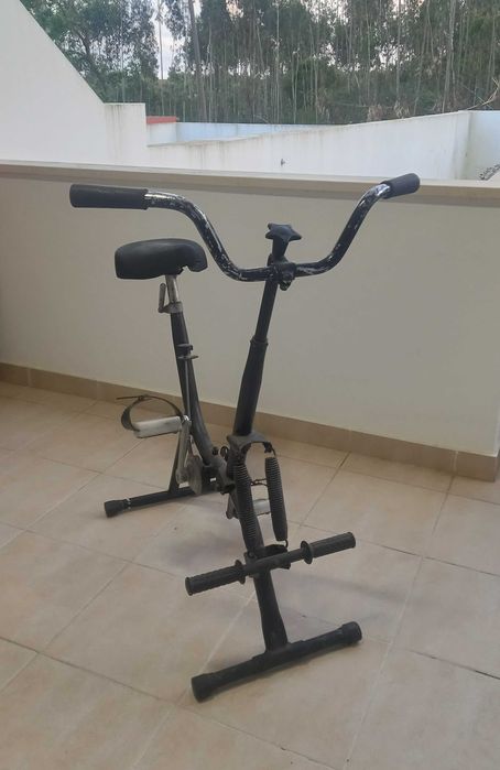 Bicicleta estática multifunções