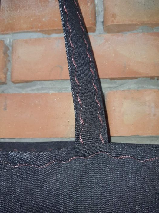 Женская сумка ШОППЕР (из денима)