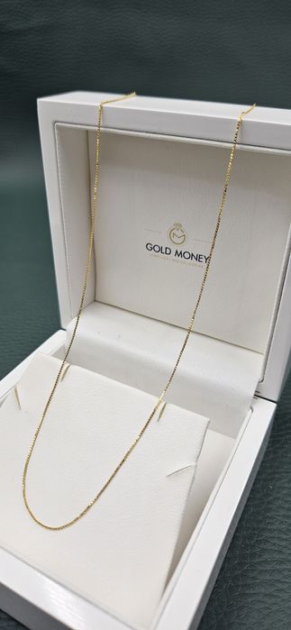 Złoty łańcuszek ankier diamentowany 585 GOLD MONEY**