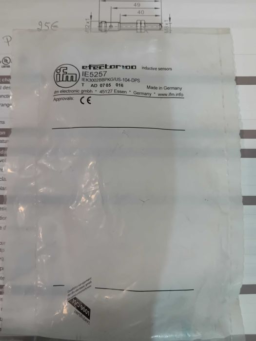 Sensor indutivo 8mm pnp 24vdc IFM