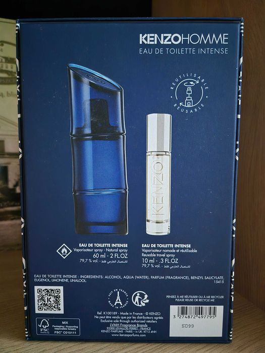 Kenzo Homme Eau de Toilette Intense zestaw