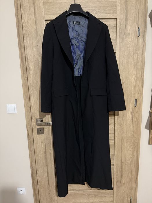 Czarny długi płaszcz Ozone 42 XL