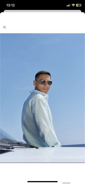 ЯКІСНА !!! рубашка Чоловіча сорочка льон Л розмір Якість люкс сорочка