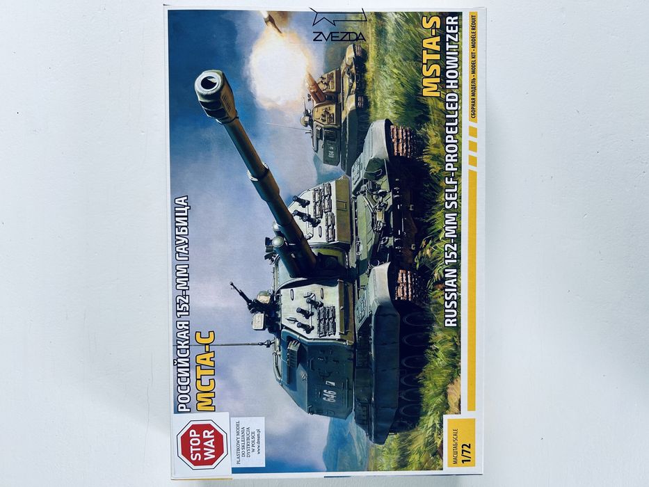 Czołg Howitzer Msta-s model do sklejania Zvezda 5045