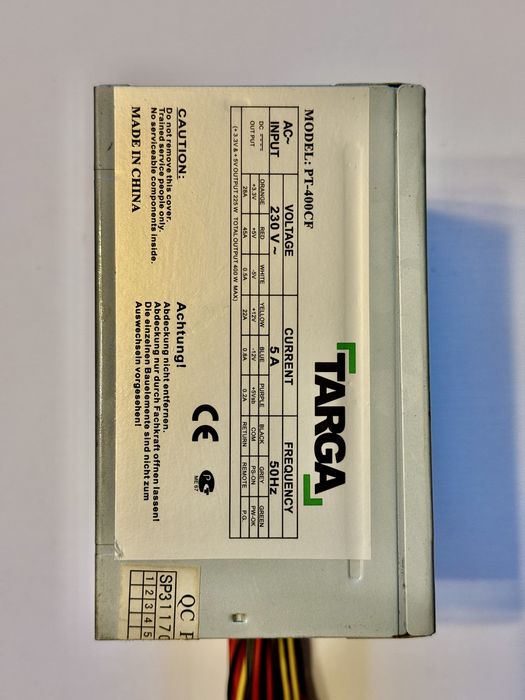 Блок живлення ПК Targa PT 400CF