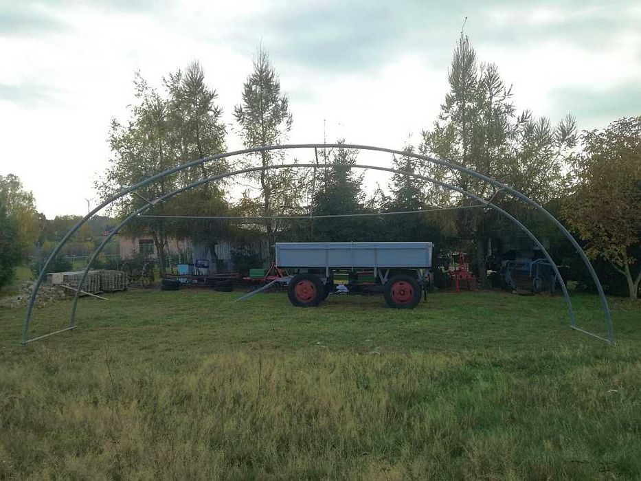 Konstrukcja Hali Łukowej Namiotowej 9x12 Wiata Tunel Stelaż Ocynk