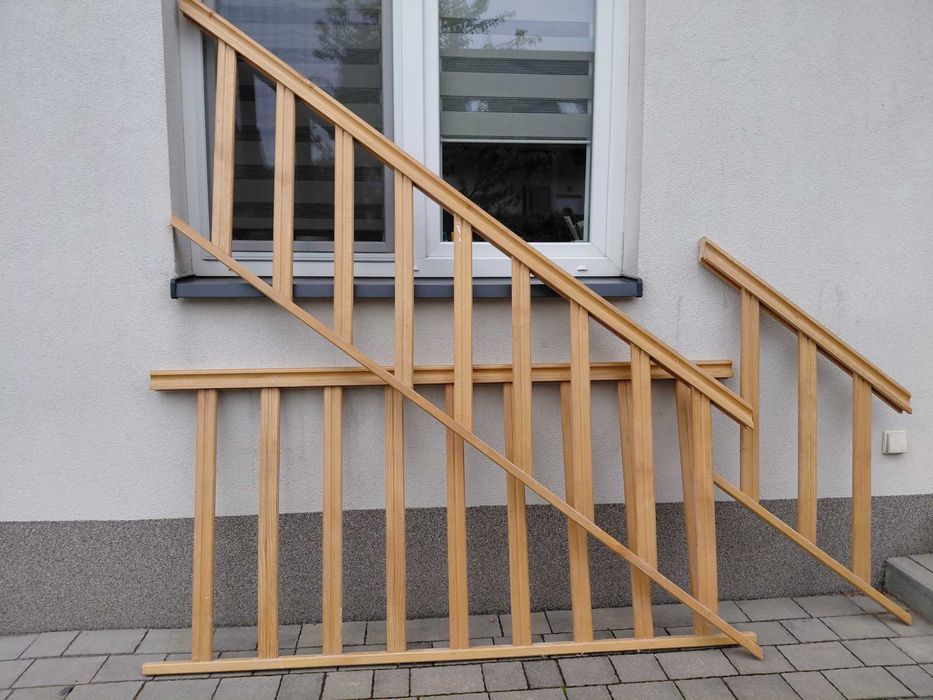 Barierka dębowa - schody plus korytarz