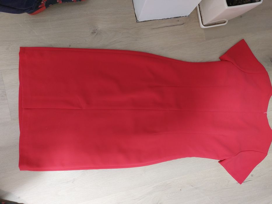 Sukienka damska elegancka firna Krystyna czerwona 38