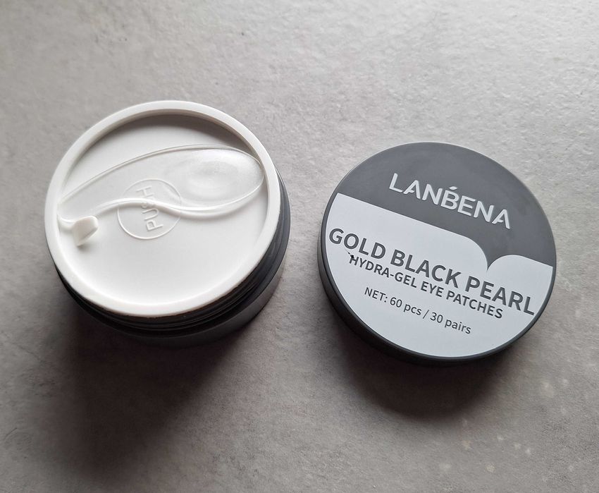 Hydrożelowe płatki pod oczy LANBENA Gold Black Pearl